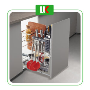 Giỏ Đựng Gia Vị, Dao Thớt Đa Năng Nan Dẹp Inox SUS 304