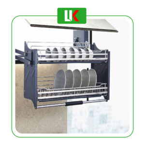 Giá nâng hạ chén bát di động inox 304