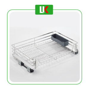 Kệ đựng bát đĩa 4 mặt nan dẹp Inox SUS 304